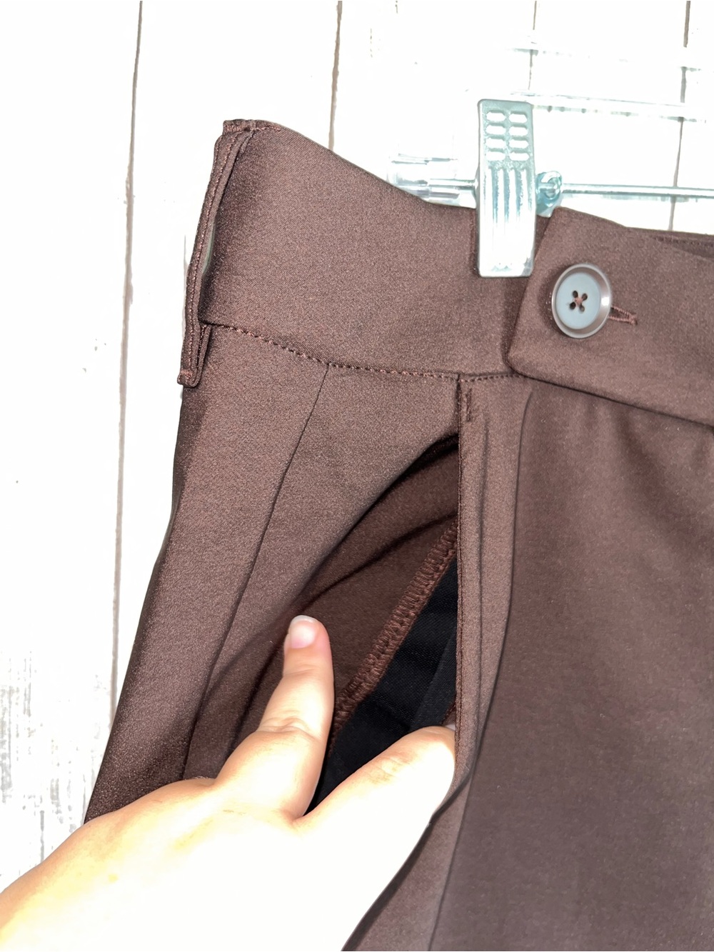 Torrid Studio Coffee Bean Luxe Ponte Flare Trousers Career Pants 18 NWT - Picture 6 of 9